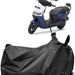 Teenox 190T Polyester Scooty/Scooter Body Cover Compatible for Ather Rizta Electric Dustproof UV Ray Paint Protection Scooter Body Cover - Z Black-image-8