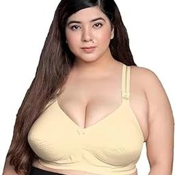 Raguler & Plus Size Women Full Coverage Cotton Broad Belt Bra,Women's Full Figure MagicLift Plus Size Seamless Wirefree Back Close Bra Size. 32 to 50.-picture-15