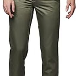 Cotton Medium Fawn Formal Trouser for Men-image-15