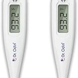 Dr. Odin ODT 311 Digital Thermometer for Precise Temperature Monitoring in Celsius & Fahrenheit - Fast, Accurate, Water Resistant and Family-Friendly (White & Blue) (Pack of 2)-picture-0
