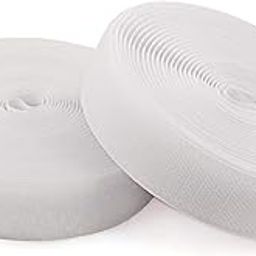 Turtlegrip Non Adhesive Hook & Loop Tape,Fabric Fastener Interlocking Tape for Sewing Crafts, DIY, Clothes, Shoes etc. white25Mx25MM-image-104