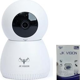 JK Vision Ranger 2 WiFi CCTV Camera, 360° Coverage,1080P, Wireless, Human Tracking, Alarm Push, Night Vision, Two-Way Talk, Compatible with Alexa, White, Support Upto + 64GB Memory Card-23