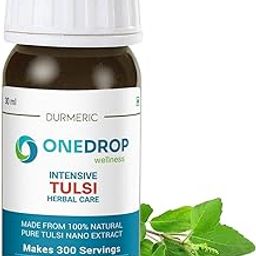 Durmeric OneDrop Wellness Tulsi Oil Drops - 30Ml | 100% Natural Pure Tulsi Nano Extract | 300 Servings | Holy Basil (Pack of 1)-18