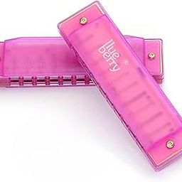 BLUEBERRY R-1011-PINK, Key C | 10 Holes|20Tones| Blues Harp Educational Mouth Organ Harmonica-picture-26