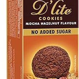 Sugar Free D'lite Mocha Hazelnut Flavour Cookies | Zero Added Sugar | Made With Oats & Quinoa, 75 Gram-image-18