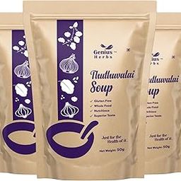 Genius Herbs Thoothuvalai Soup Powder 50g | Respiratory Health | Provides Immunity | Pack of 3-image-23