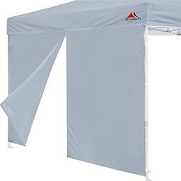 SCOCANOPY Door for 10x10 Canopy Frame One Central Zipper Design for Easy Entry and Exit,1 Pack Canopy Door Only,Grey-image-62