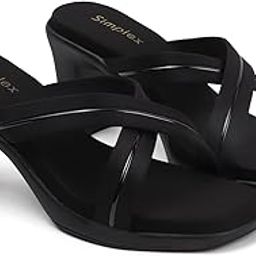 Women's Block Heel Slip-On Sandals – Double Strap Open Toe Comfortable Heels with Perforated Design – Casual & Office Wear Sandals-image-47