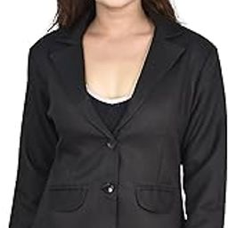 Women Solid Single Breasted Casual Formal Office Blazer's-image-3