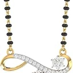 Yellow Gold and Diamond Mangalsutra for Women-image-62