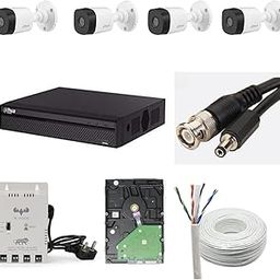 Dahua 2MP HD CCTV Camera Full Set, 4 Bullet, 4 Channel DVR, 4 Channel JK Vision Power Supply, 1TB Hard Disk, 90 Meter Cable, BNC/DC Connector-picture-10