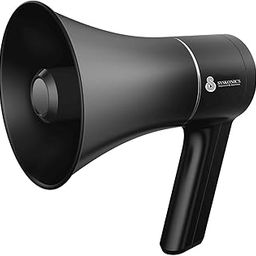 Syskonics 220 watts Handheld Megaphone for Announcement with Recorder, USB, Memory Card and Battery Indicator Input (Black)-45