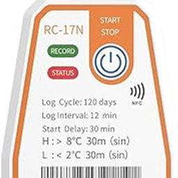 Elitech RC-17N NFC Disposable USB Temperature Data Logger PDF Report Light Indicator-58