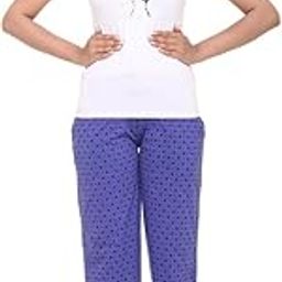 Women's Cotton Blended Printed Lounge Wear - Track Pants-picture-55