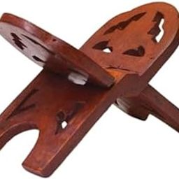 Santarms Santarms Wooden Holy Book Stand Rehal for Pooja | 6 Inch Premium Rehal for Reading Geeta, Bible, Quran, and Holy Books | Handcrafted Wooden Book Holder for Home and Spiritual Gifting-image-47