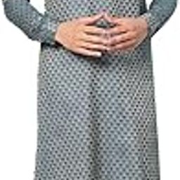 Regular Fit Self Pattern Mandarin Collar Long Sleeves Kurta Set-picture-13