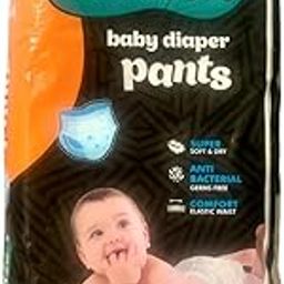 Baby Pants, Size S, 75 Count, Super Soft with Elastic Waist, Unisex,Disposable-image-72