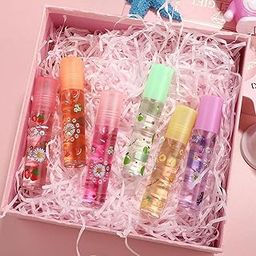 Elecsera Fresh Lip Glaze Transparent Colorless Moisturizing Lip Lotion, Lip Oil Fruit (Pack of: 6, 21.6 g) Multicolor-18