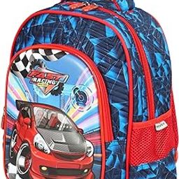 Dino Printed Boy Kids School Bag for Preschool, Kindergarten Pre-k | Unique Children's Luggage/Carry-on - Blue / 12 Inch | Adjustable Straps - 1 Main Compartment | Zipper Lock - 3-5 Years Kids-image-10