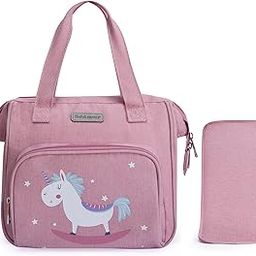 Bebamour Baby Doll Bag with Doll Changing Pad Carry Baby Doll Accessories Fashion Kids Bag for Baby Girl (Bag)-image-84