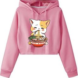 Crop Hoodie Sweatshirt Women Girl Casual Cute Trendy Stylish Latest White Black Pink Lavender Beige Brown 399 499 Under-image-60