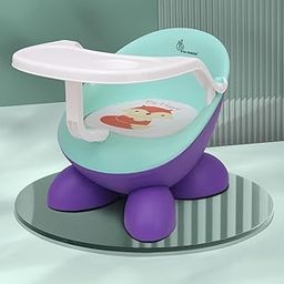 R for Rabbit Jelly Bean Fab 2 in 1 Multi-Functional Baby Study | Meal | Regular Kids Seating Chair with High Backrest for 6-36 Months Kid, Weight Capacity Upto 20Kgs (Purple Green)-8