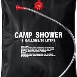 Milestone Camping 20739 20L Heated Compact Portable Solar Power Shower, Black,H60 x W40-image-99