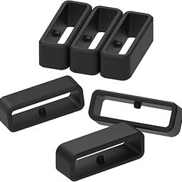 Fastener Rings Compatible with Garmin Instinct 2/Instinct/Forerunner 35/Forerunner 30 Bands(Pack of 6) Security Loop Rubber Buckle Holder Band Keeper for Instinct 2 Smartwatch-picture-0