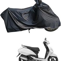 Ridershine Waterproof Cover - UV Protection - Waterproof Scooty Cover for Jupiter 125 (Compatible with All Jupiter Models) Black-11