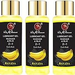 Way Of Pleasure Lubricant Massage Gel Water Based Lubes Non-Sticky And Smooth Massage Lubricant Banana Pack Of 5-image-33