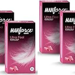 Manforce Ultra Feel Bubblegum Flavoured Condoms for Men | 10 pcs | Ultra Thin Condom | Lubricated Latex Condoms For Her Enhanced Pleasure-10 Pcs x Pack of 6-19