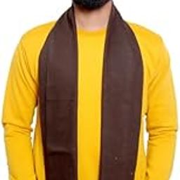 Acrylic Woolen Muffler | Scarf for Men & Women - Warm and Lightweight Winter Wear | Dark Brown-picture-42