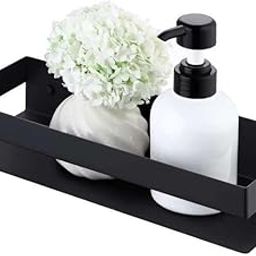 Jenibri 1Pack, Self-Adhesive Multi-Purpose Wall Mount Floating Shelf Wall Mounted Storage Shelves, Wall Mounted Bathroom Shelf for Kitchen, Bathroom, Bedroom, Office.-15