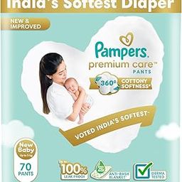 Pampers Premium Care Pant Style Baby Diapers, Newborn/X-Small (NB/XS), 70 Count, 4-6kg, All-in-1 with 360 Cottony Softness Diapers-17