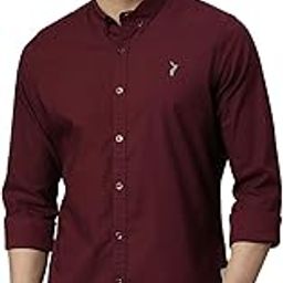 Mens | Full Sleeve | Solid | Slim Fit | 100% Cotton | Button Down Collar | Shirts-image-3