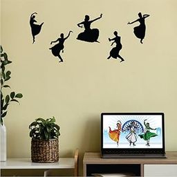 Picrazee Classical Dance MDF Plaque Cutout Ready to Hang Home Décor, Room Wall Décor, Wall Art, Decorative Wooden Plaque for Home & Wall Decoration (5 Classical Dancers)-image-89