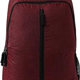 Unisex Basic Backpack | Water Resistant Polyester | For Work, Gym, School & Travel | Maroon-image-82