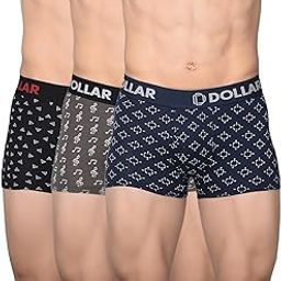 Men's Assorted Pack of 3 Cotton Trunk (Colour & Print May Vary)-15