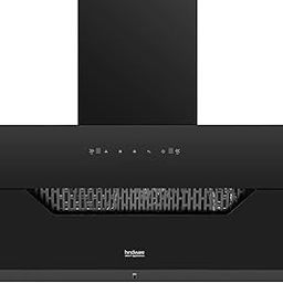 Hindware Smart Appliances | Olenna 90 cm Chimney | 1200 CMH | Thermal Auto Clean | Filterless| Touch with Gesture Control, Motion Sensor | 10 Yrs Warranty on Motor & 2 Yrs on Product (Black)-92