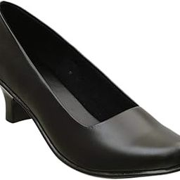 Women's Chic Block Heel Ballet Bellies | Stylish, Comfortable & Versatile Footwear for Office and Social Outings | Black, 4 UK-picture-12