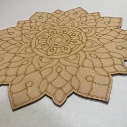 UG CRAFTZONE Wooden MDF Mandala Art Board for Students and Artists, Round Shape with Intricate Design Pattern-image-73