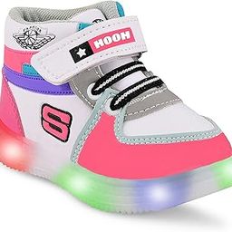 Hooh Kids Unisex Fashionable LED Lights Unisex Sneakers and Walking Shoes for Boys and Girls of Age 2 Years to 10 Years-image-7
