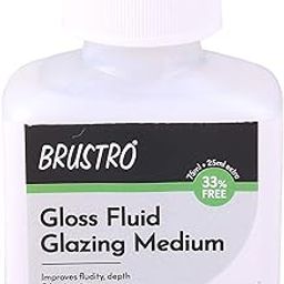 Brustro Professional Gloss Fluid Glazing Medium 100ml (75ml + 25ml Free)-image-50
