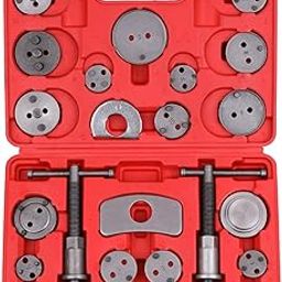 Hetkrishi 22pcs Auto Universal Disc Brake Caliper Car Wind Back Pad Piston Compressor Automobile Garage Repair Tool Kit Set with Case-image-4