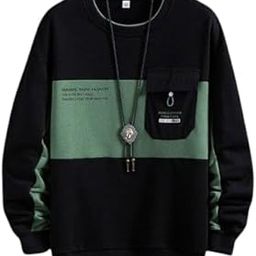 Men's Classic Sweatshirt Sweater Hoodie Regular Fit Round Neck Full Sleeve Casual Solid Color-image-89