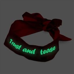 Glow in the Dark Eye Mask & Adjustable Red Satin Blindfold-picture-18