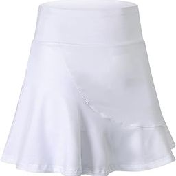 Moisture Wicking Causal Running Golf Gym Exercise Jogging Sports Skort High Waisted Simple Causal Moisture-Wicking Ruffle Fashion Tennis Skort with Inner Pocket-image-70