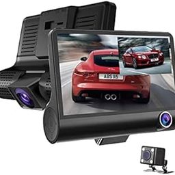 Three Way Full HD Car Dashboard Camera with 4 Inch Display, G-Sensor Motion Detection,Loop Recording & Night Vision-image-54