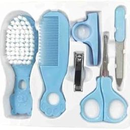 URbani Trading Manicure Grooming Kit for New Born Baby | 10 in 1 Healthcare Accessories Set to Keep Infants & Toddlers Clean | Perfect Nursery Gift with Hair, Nail, Ear Grooming Tools for Kids (Blue)-image-83