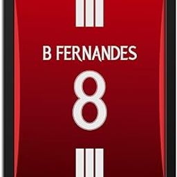 inspire TA Bruno Fernandes Manchester United Jersey Photo Frame s Wall Paintings For Football Fan Room Cafe Wall Frame, Laminated Photo Frame With Black Frame (12 X 9 INCHES)-image-89